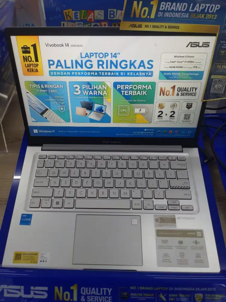 LAPTOP ASUS VIVOBOOK 14 (CORE-i3/RAM 8 GB/256 GB/ W11/OHS 24+M365)