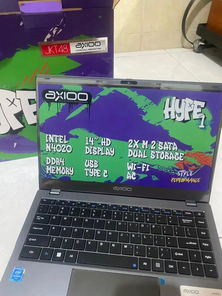 [Laptop Murah] Axioo Hype 1 JKT48 Limited Edition Fullset Garansi.