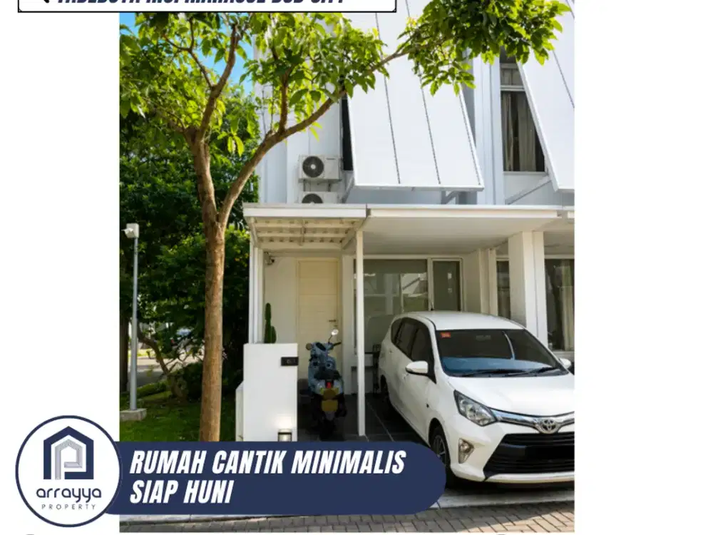 DIJUAL RUMAH CANTIK MINIMALIS SIAP HUNI DI TABEBUYA BSD (ENB272)