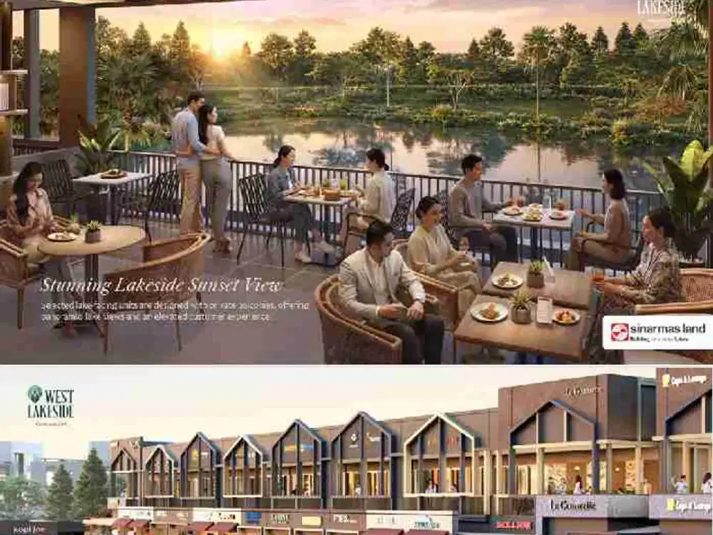 Ruko West Lake Side BSD View Danau