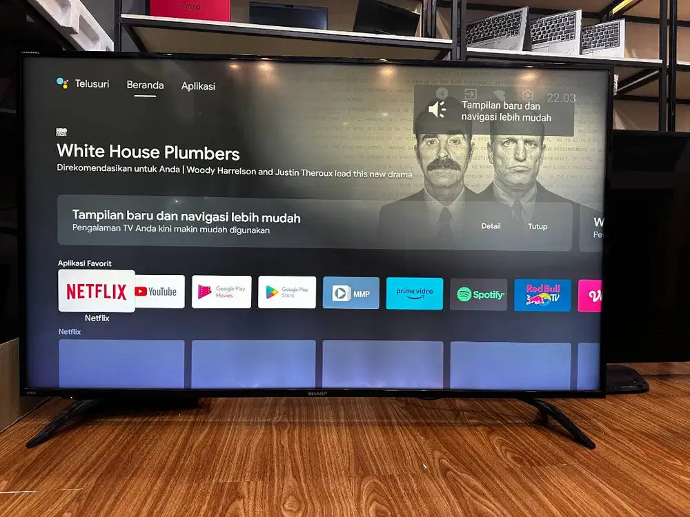 LED TV Sharp Android TV 60 Inch | HDMI & USB OK | Nonton YouTue Lancar