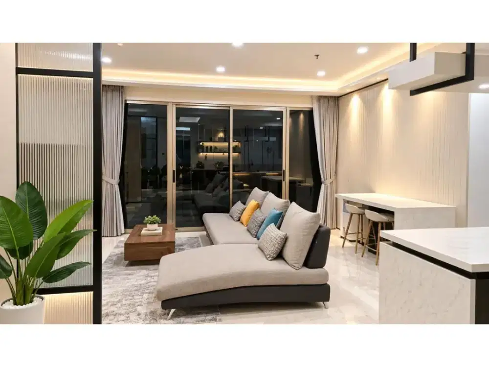 dijual apartemen sudirman hill full furnish 3 bedroom mewah jakarta pusat