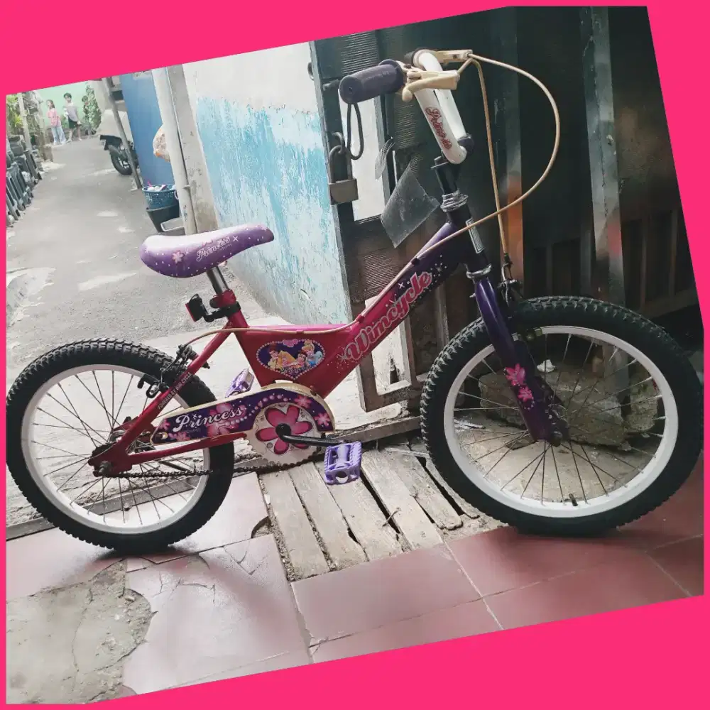 Sepeda anak ukuran 18 inch merek wimcycle