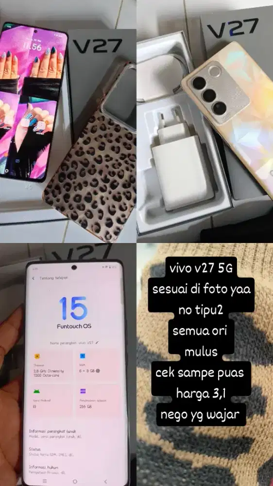 vivo v27 5G 8+8/256
