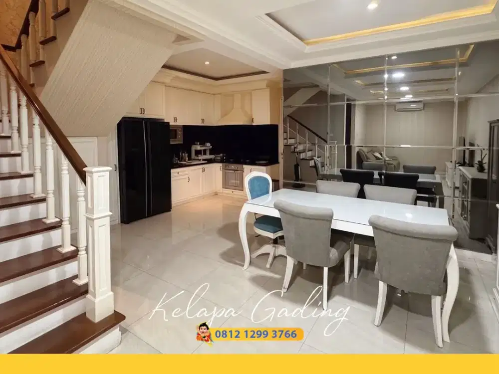 Rumah Furnish Kelapa Gading Arcadia dekat Kelapa Lilin Kelapa Puan
