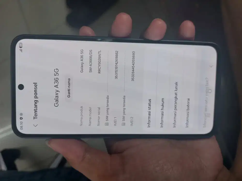 samsung a36 5G ram 8/256gb