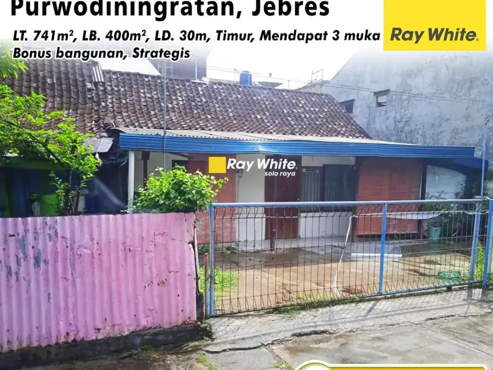 Dijual Tanah Bonus Bangunan di Purwodiningratan jebres