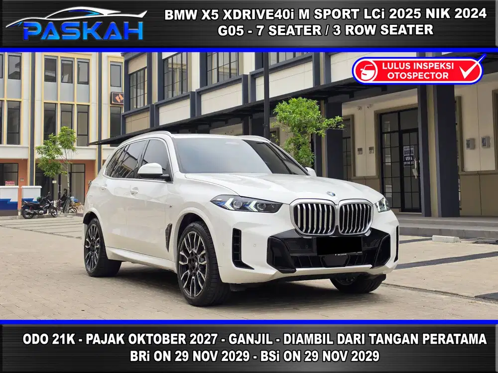 Bunga 4% Ganjil Odo 21k Tax OKT 2027 BMW X5 M SPORT 2025 BMW X 5 2024