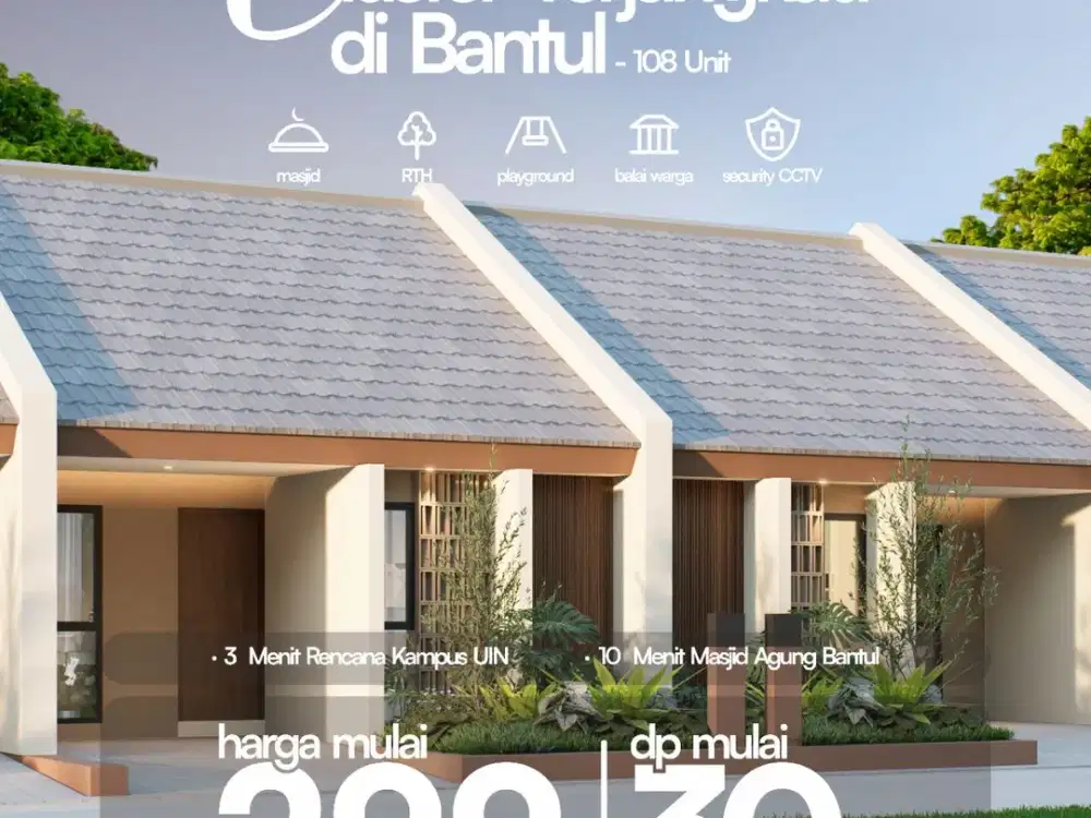 Cluster di Yogyakarta DP 30juta full fasilitas