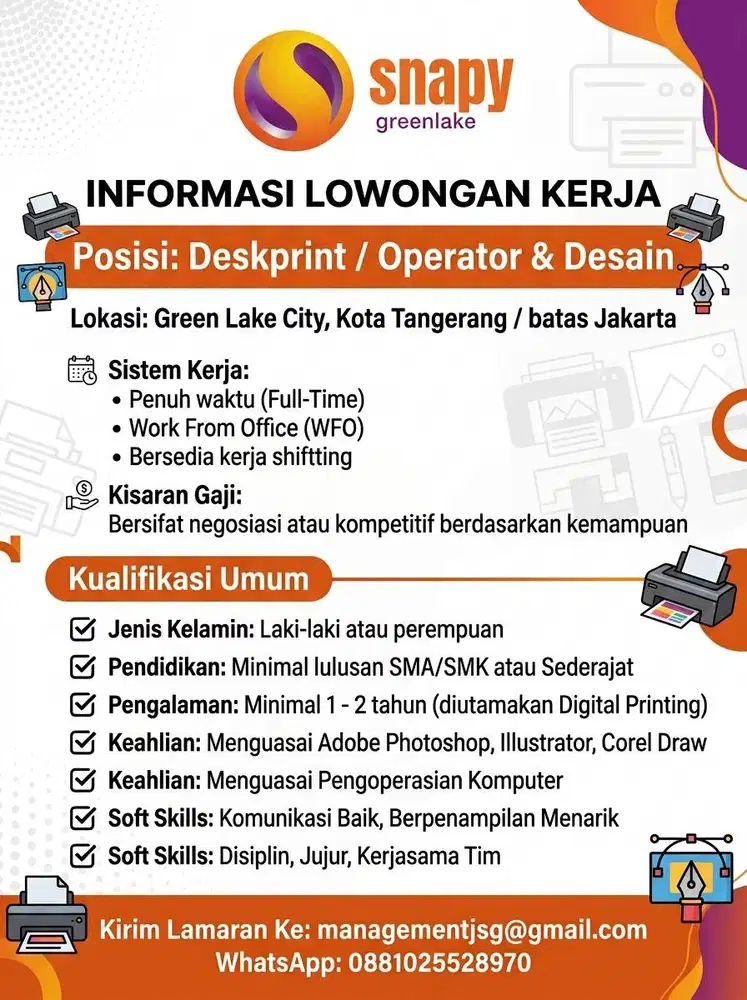 lowongan kerja deksprint