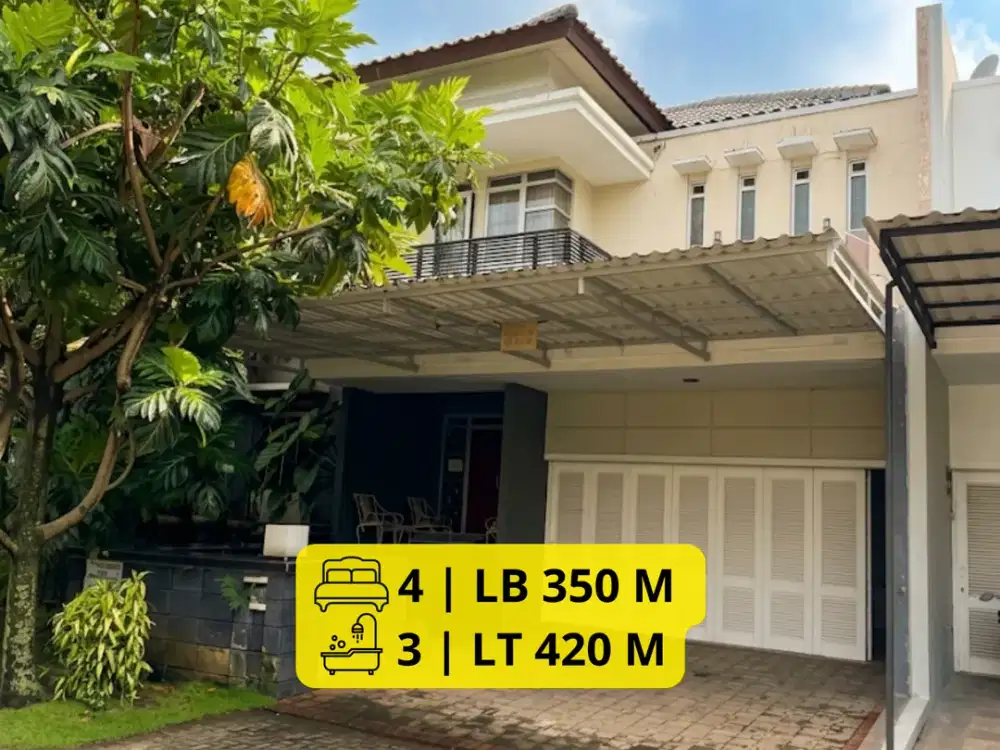 DIJUAL RUMAH PREMIUM TATAR RATNASASIH 2 Lantai • Full Furnished • Tanah Luas  LT 420 m² | LB 350 m² | 4 KT | 3 KM + 1 WC | SHM