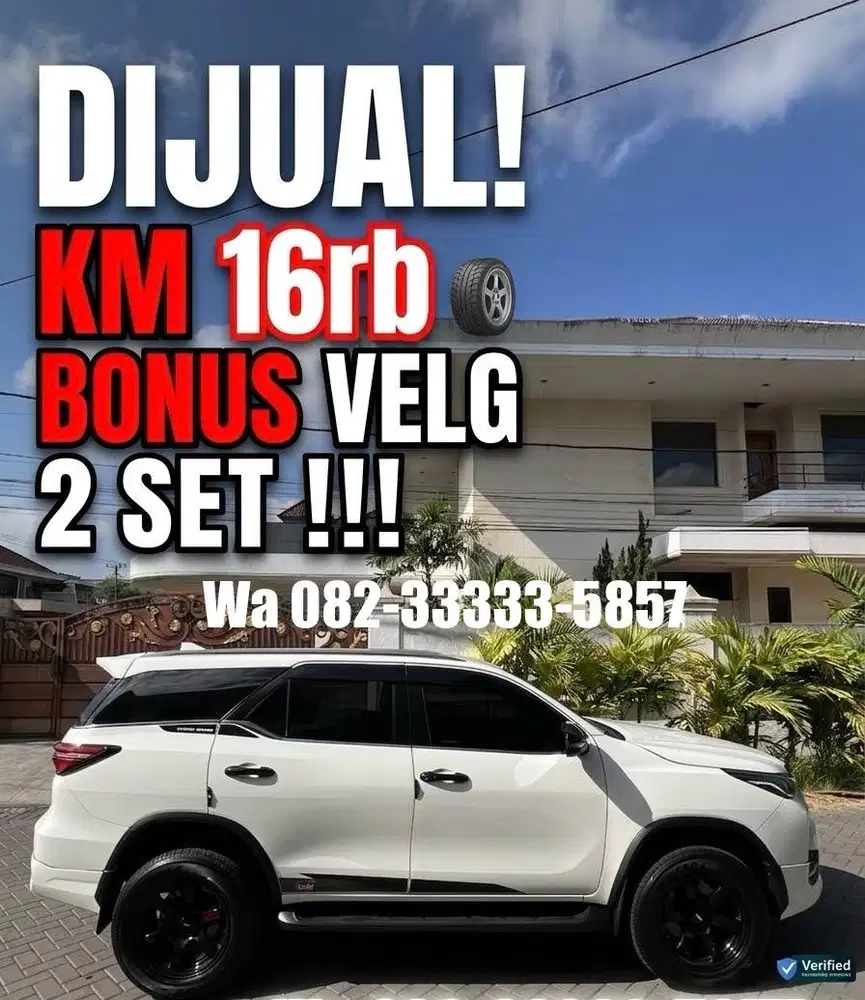 Velg 2 set fortuner vrz 2.8 GR 2024 tg1 dr baru full orisinil