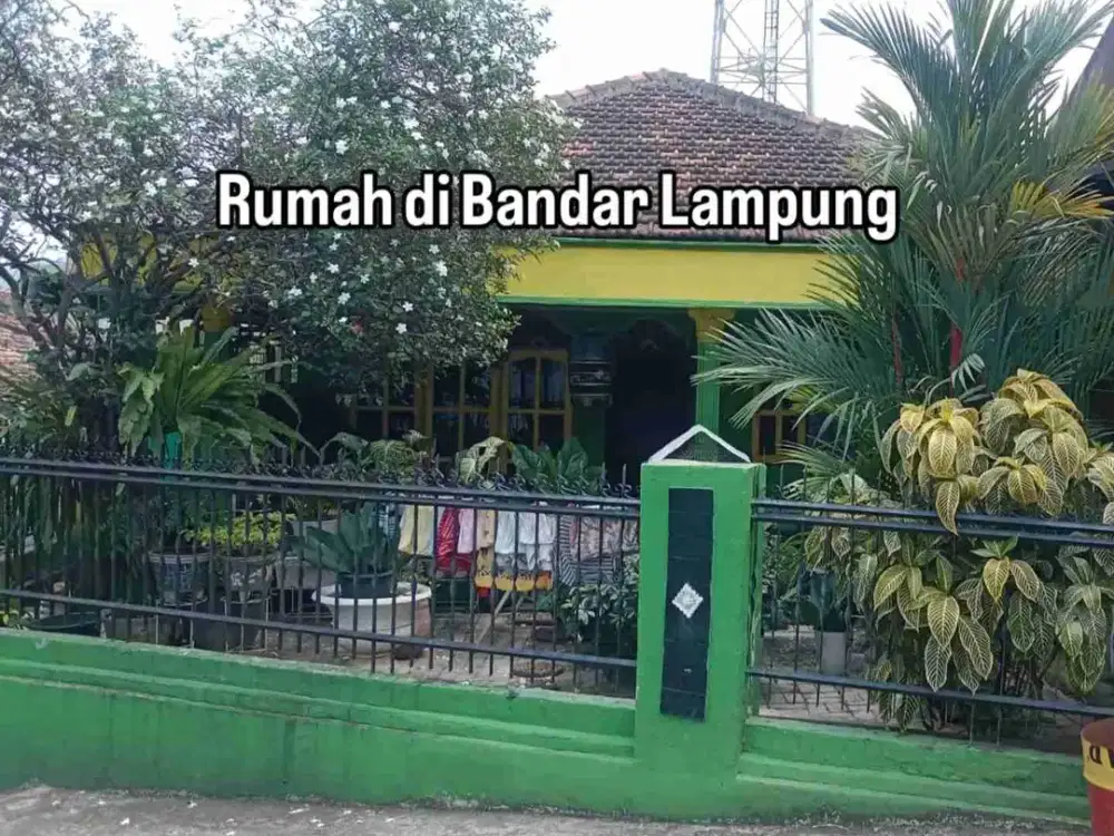 Dijual Rumah di jalan Basuki Rahmad Teluk Betung Selatan Bandar Lampung