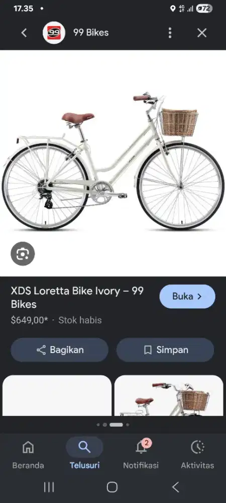 Sepeda wanita merek XDS