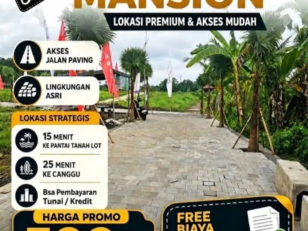 Tanah Kavling Di Rajawali Mansion Tabanan,Bali - Free Biaya Surat2