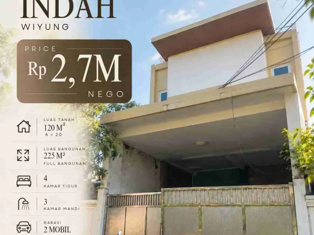 Rumah Tmn Pondok Indah Wiyung Minimalis 2lt