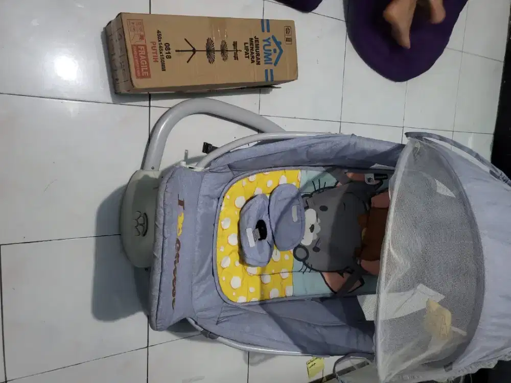 Ayunan listrik anak, ada suara dan bisa goyang sendiri