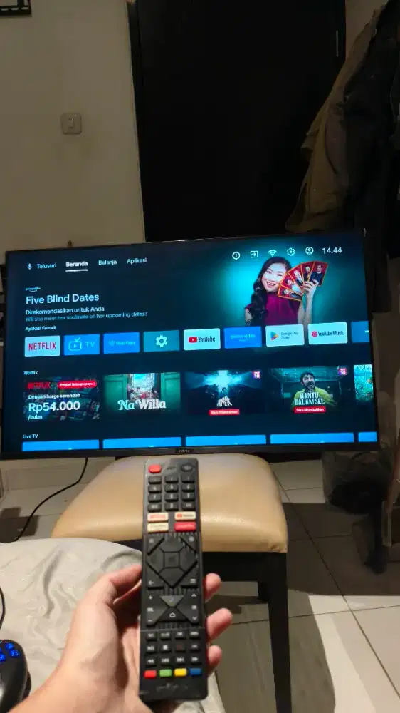 Android TV infinix x5 fullset