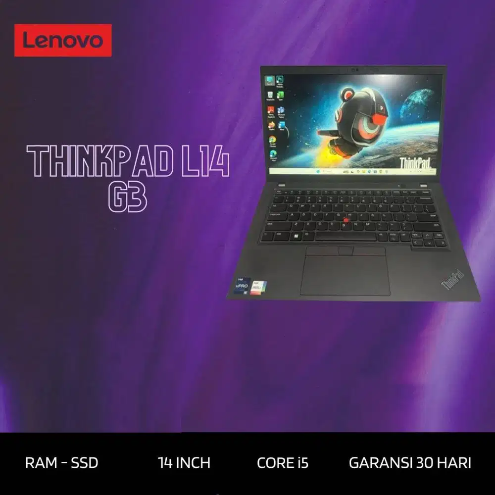 LENOVO THINKPAD L14 G3 CORE I5 GEN12 RAM 16GB LAYAR 14 INCH FHD *RC