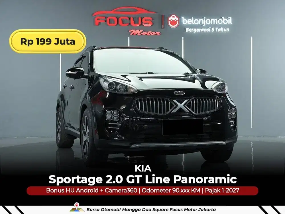 [ GARANSI 5THN ] KIA Sportage 2.0 GT Line Panoramic 2016/2017/2018