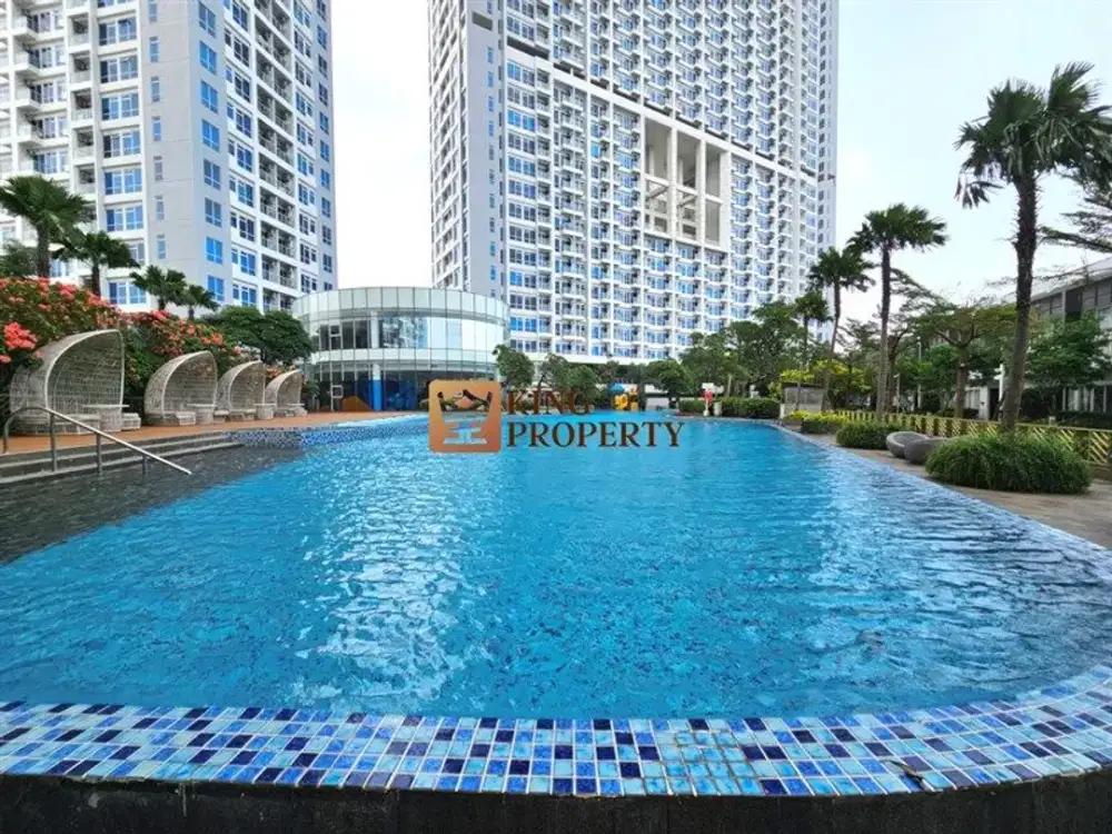 Private Lift! Disewa 2BR Puri Mansion Amethyst Unfurnished Dekat Tol JORR & Bandara Soekarno-Hatta Jakarta