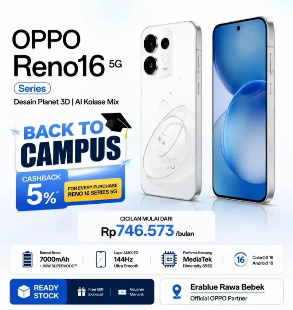Promo Kredit Oppo Reno 16 F
