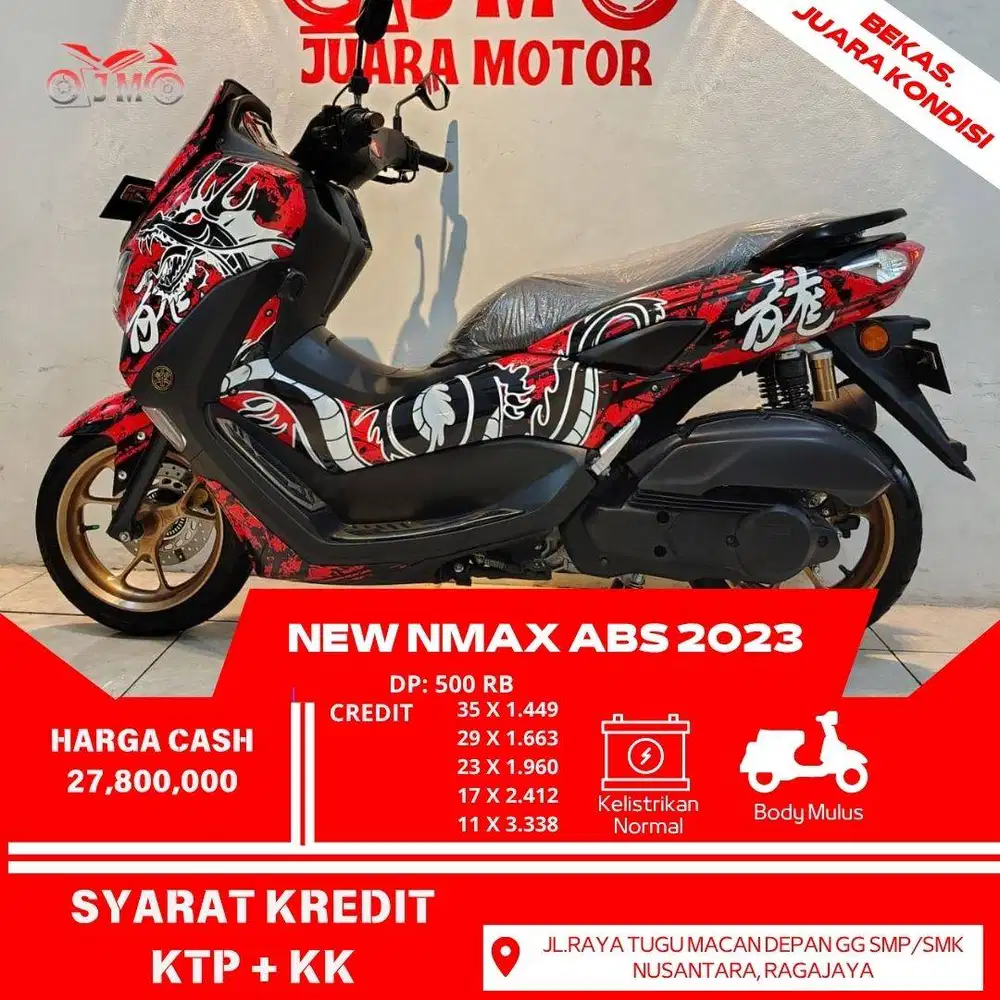 NEW NMAX ABS 2023 SURAT LENGKAP PAJAK AKTIF HARGA TERMURAH SIAP PAKAI