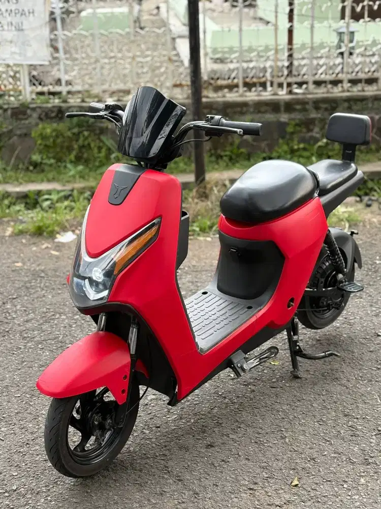 SEPEDA LISTRIK Uwinfly D60 Aki 450Watt Merah Second
