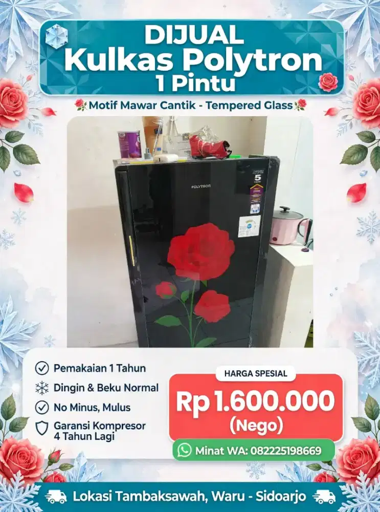 Kulkas bekas seperti baru