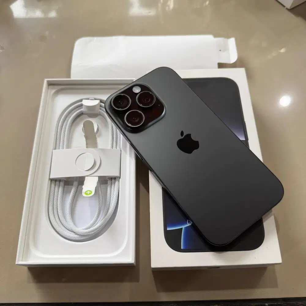 iPhone 16 PRO 256GB Black Resmi Bea Cukai Kotak & Acc Original dr Baru