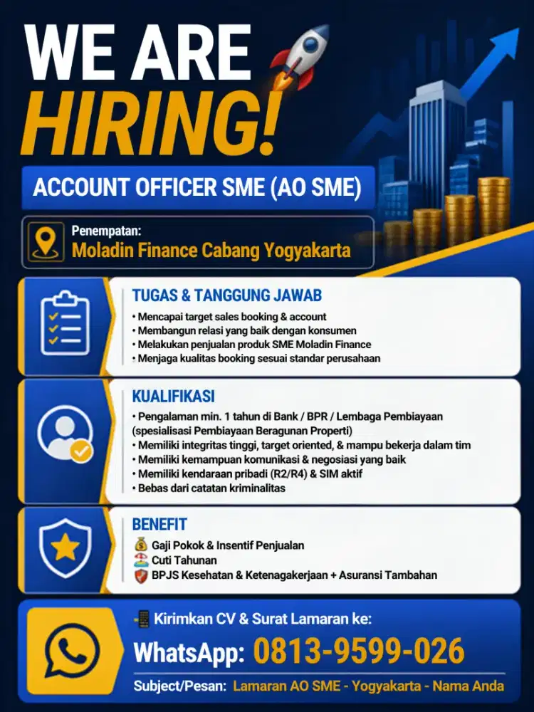 Dibutuhkan AO SME (Urgent)