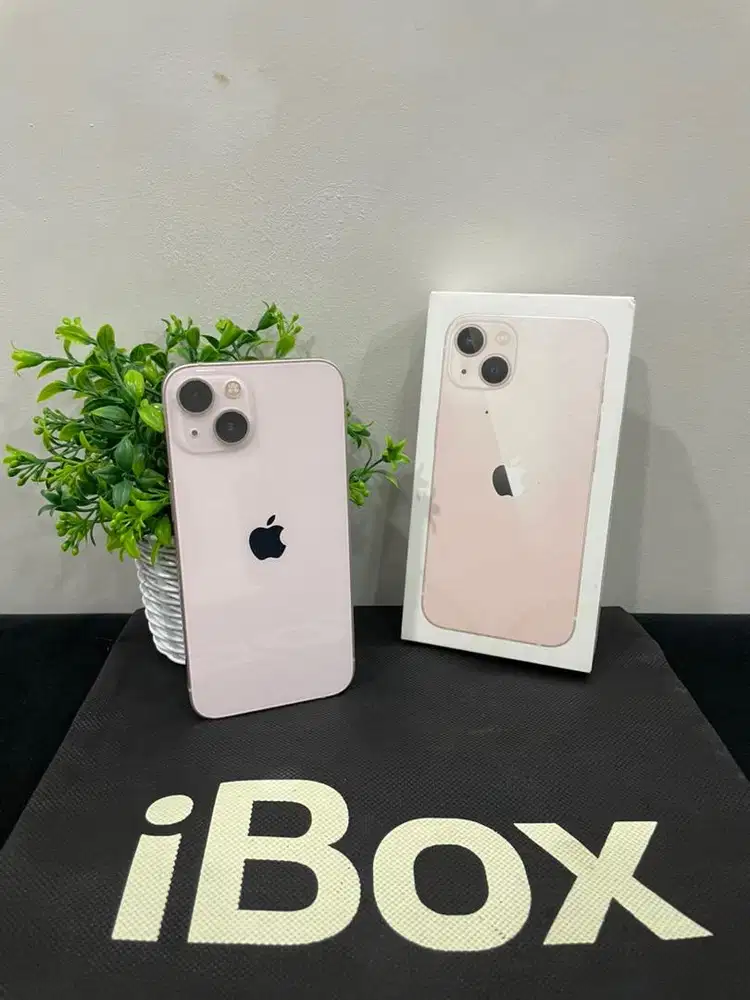 IPhone 13 256GB iBox Relace Pink mulus Fullset BH 85% Permanent