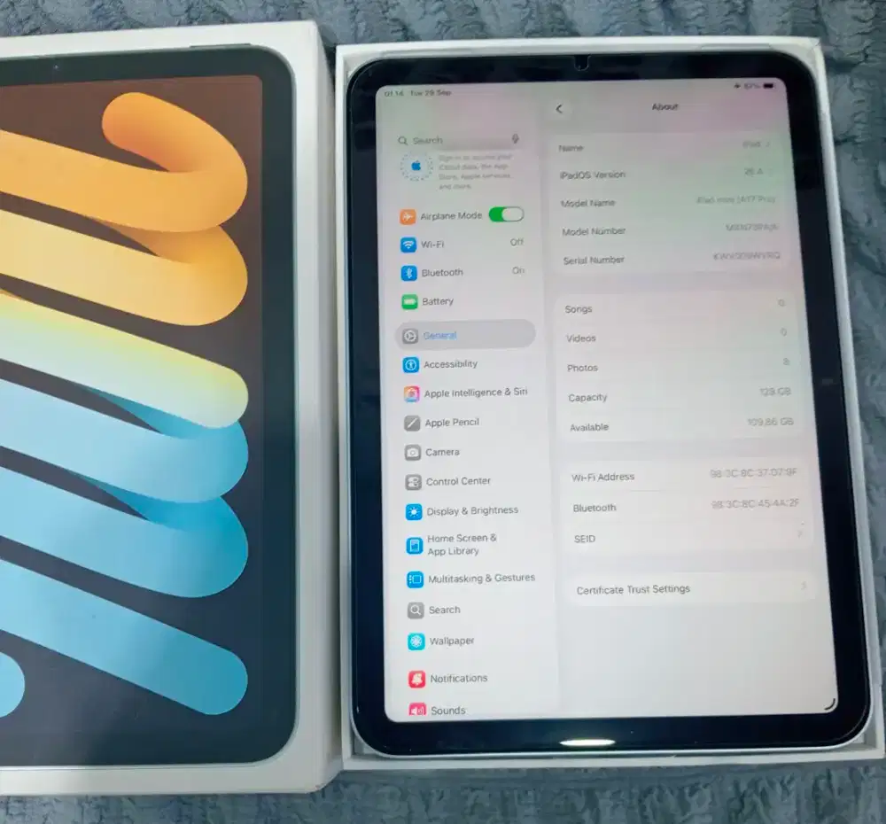 iPad mini A17pro 128GB blue ex iBox