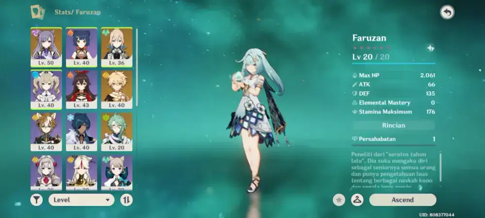 Jual cepat bu akun game Genshin Impact