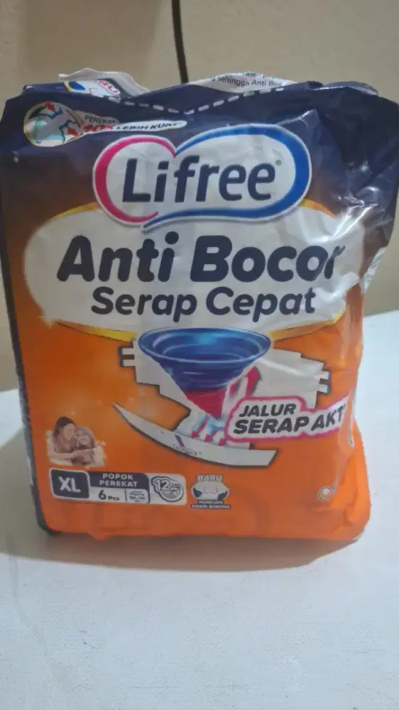Perlak sensi dan pampers dewasa perekat