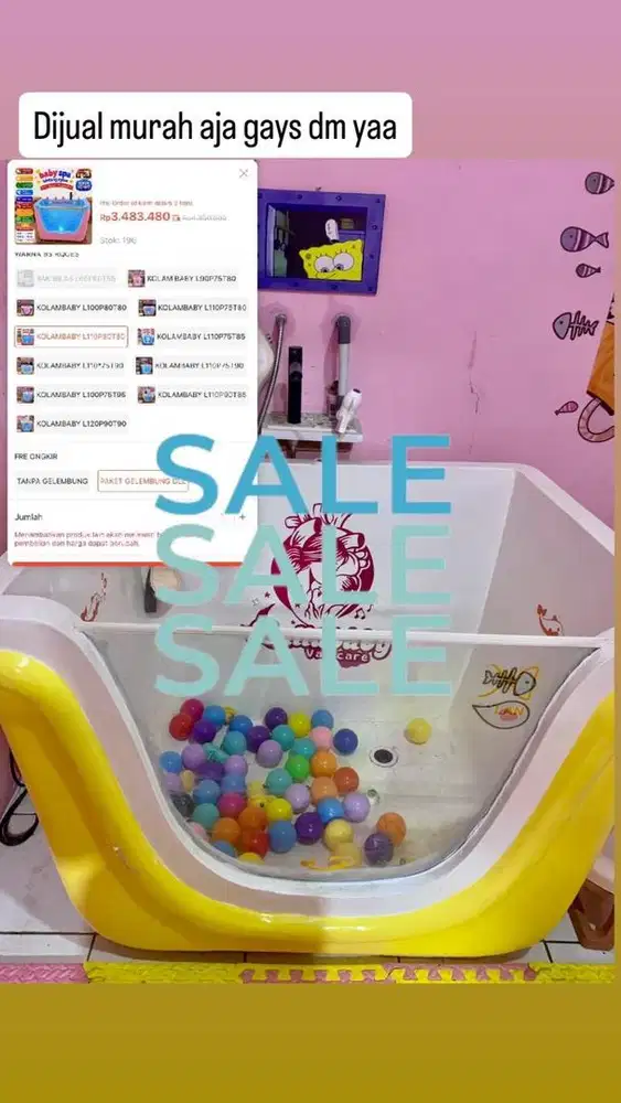 Kolam baby spa dijual murah