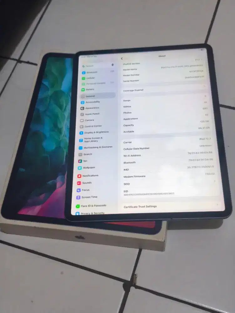 Ipad Pro 12.9 Gen 4 128gb Cell Ibox