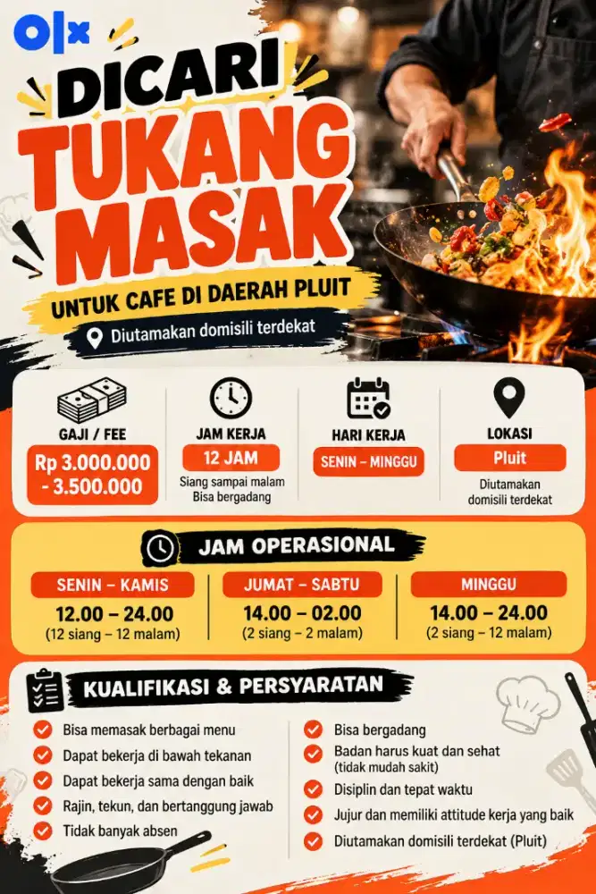 Tukang Masak & Helper