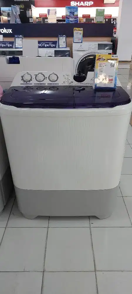Mesin Cuci Sharp 2 Tabung Cicil DP 0 Langsung ACC