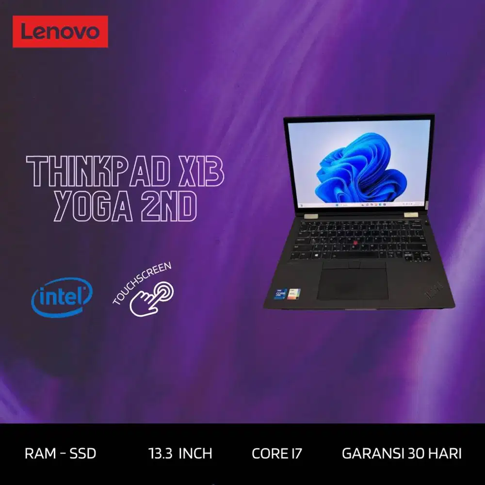 LENOVO THINKPAD X13 YOGA G2 TOUCH I7 GEN11 RAM 32GB LAYAR 14 INCH *RC