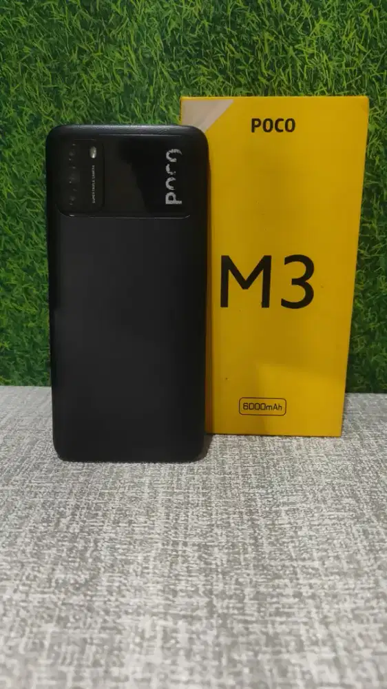 Poco m3 6/128 fullset lecet pakai