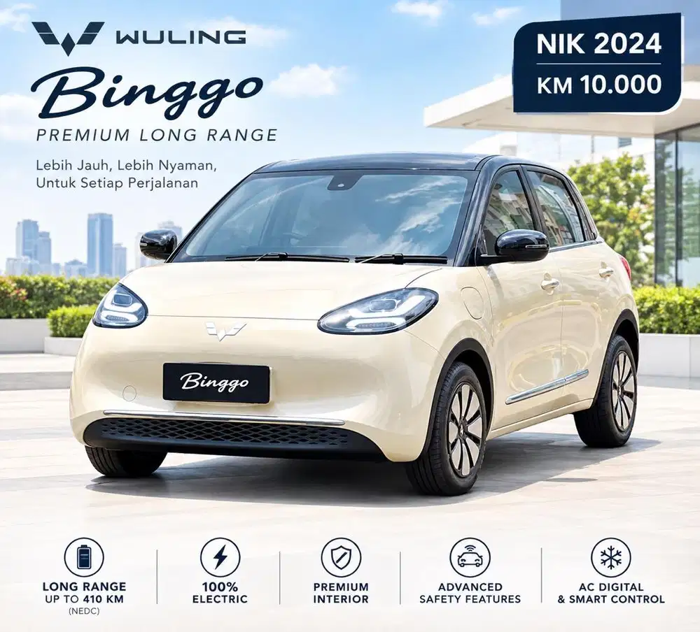 Wuling Binguo Long Range 410KM 2024 Like New