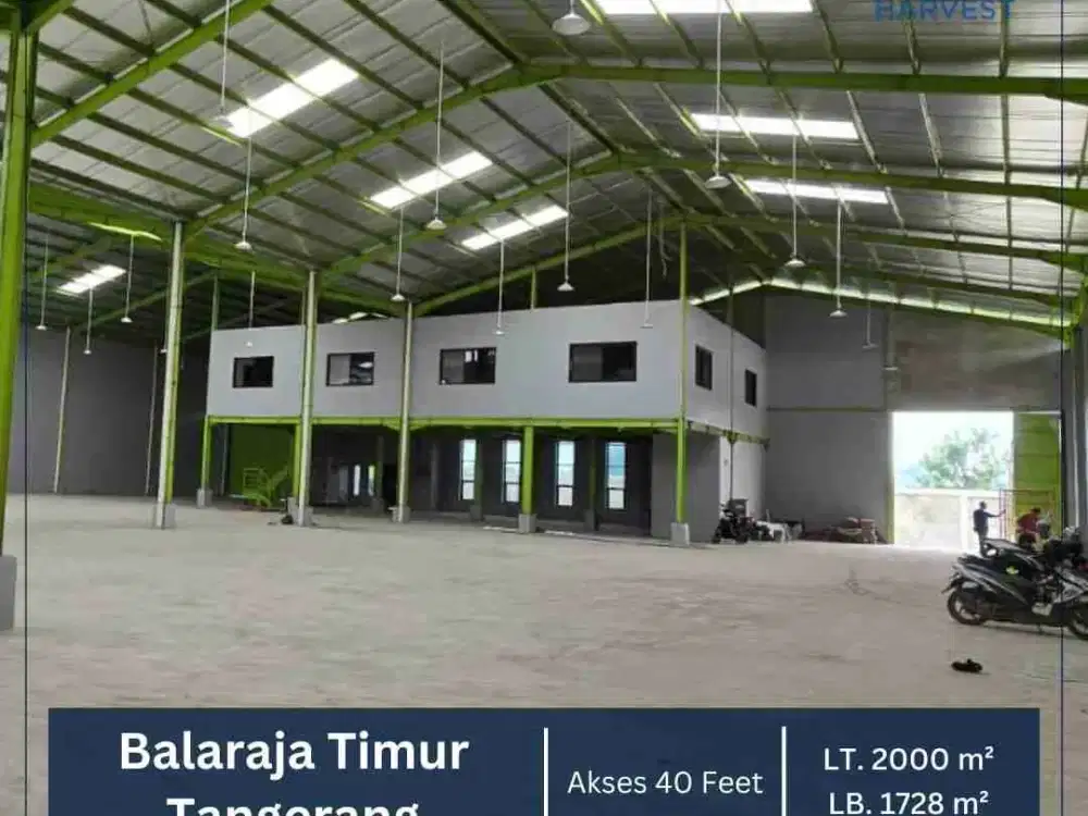 DISEWAKAN CEPAT !! GUDANG BARU LUAS 2000 METER, STRATEGIS DI BALARAJA TIMUR, TANGERANG