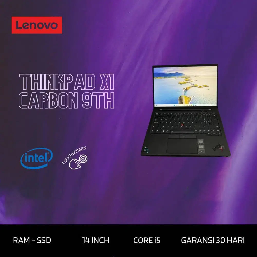 LENOVO THINKPAD X1 CARBON G9 TOUCH I5 GEN11 RAM 16GB LAYAR 14 INCH *RC