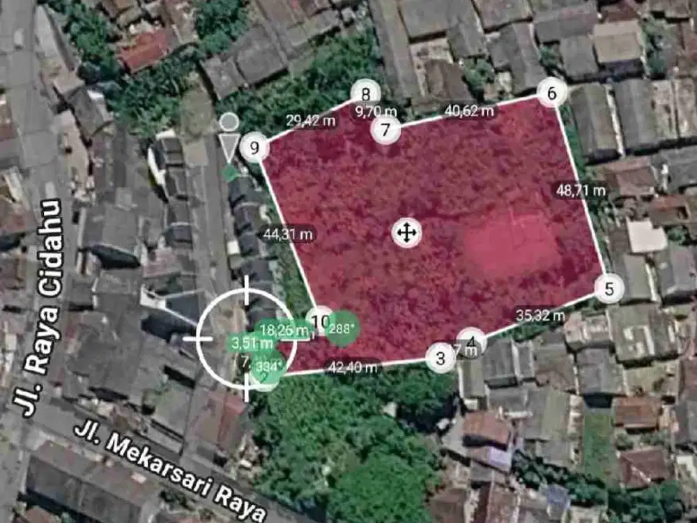 di jual tanah strategis luas 4348m cocok buat cluster,,vila/ kavlingan hrg 420rb/m nego.