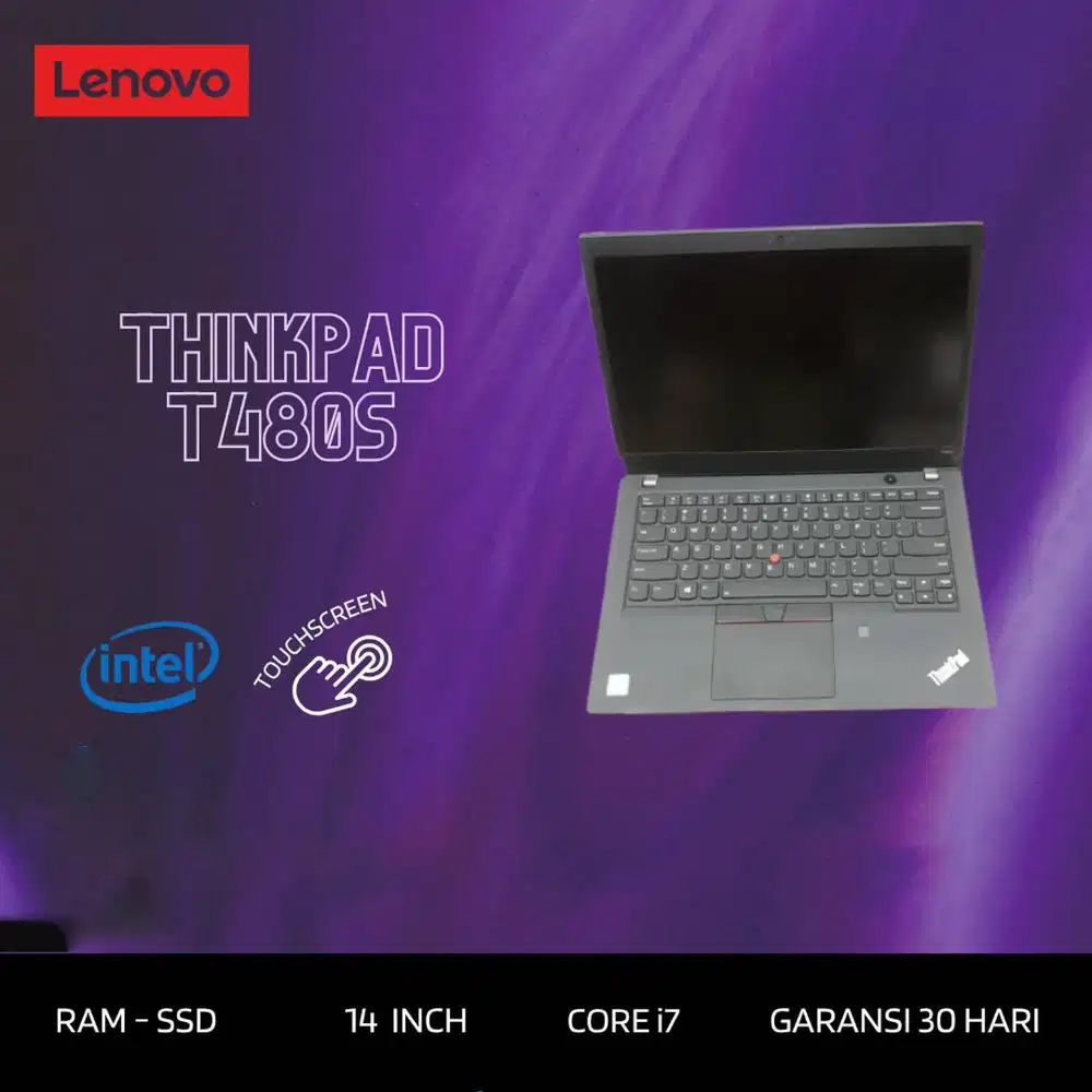 LENOVO THINKPAD T480S TOUCH CORE I7 GEN8 RAM 16GB LAYAR 14 INCH *RC