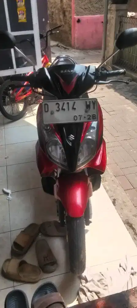 Suzuki skywave merah hitam 2008