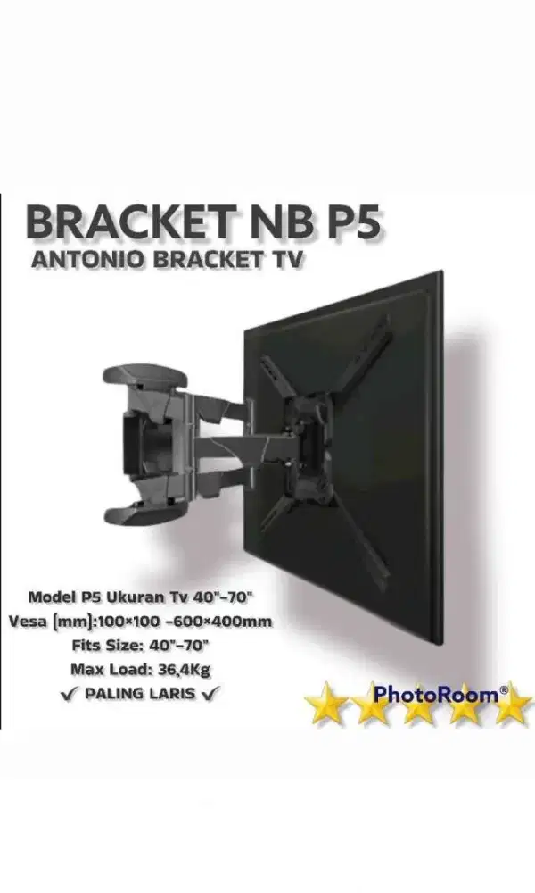 Bracket tv plus pasang