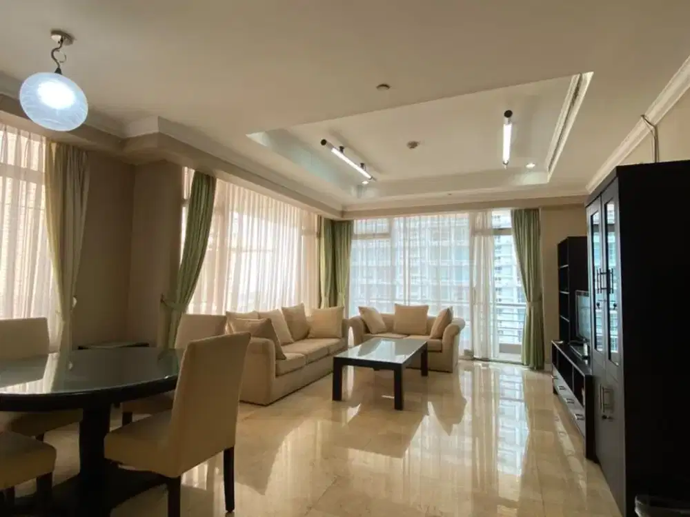 DISEWAKAN APARTEMEN ISTANA SAHID SUDIRMAN 2+1