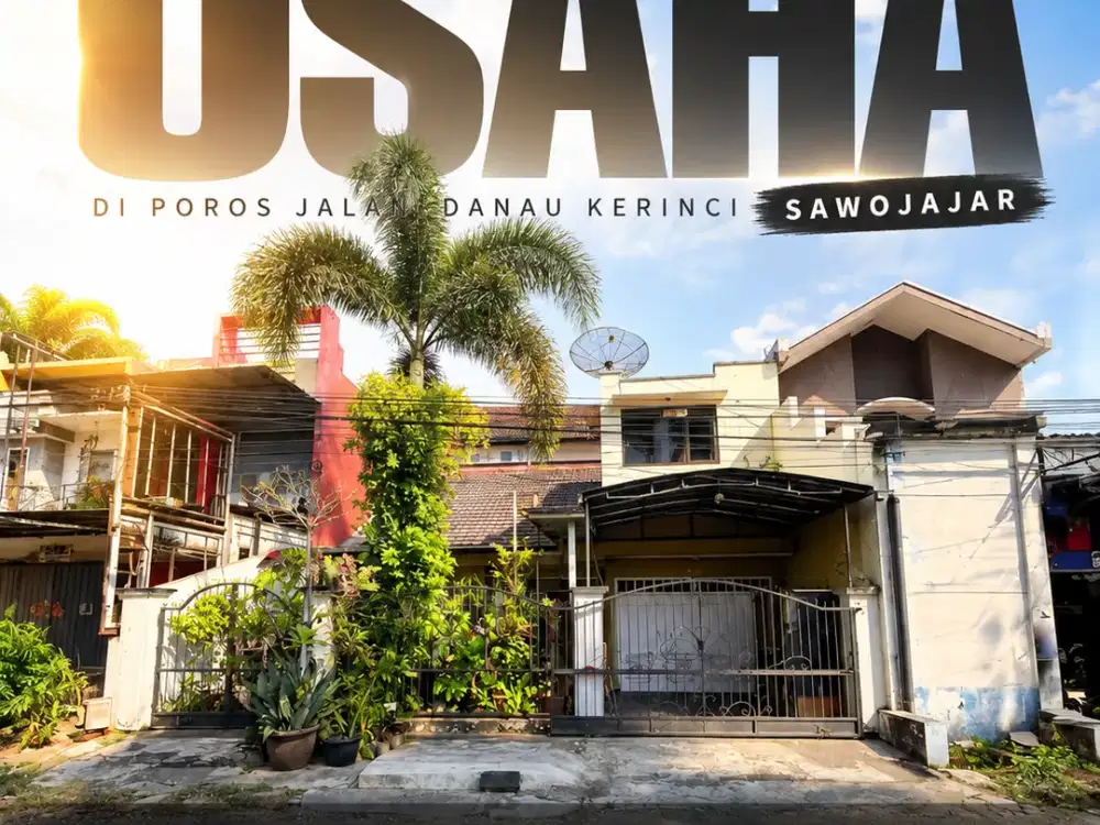 Rumah strategis di poros Danau Kerinci Sawojajar Malang